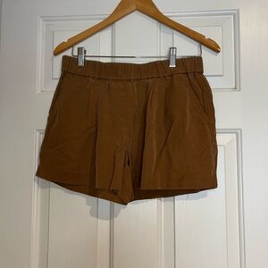 Loft Ann Taylor 100% Lyocell Pull On Brown Women's Shorts